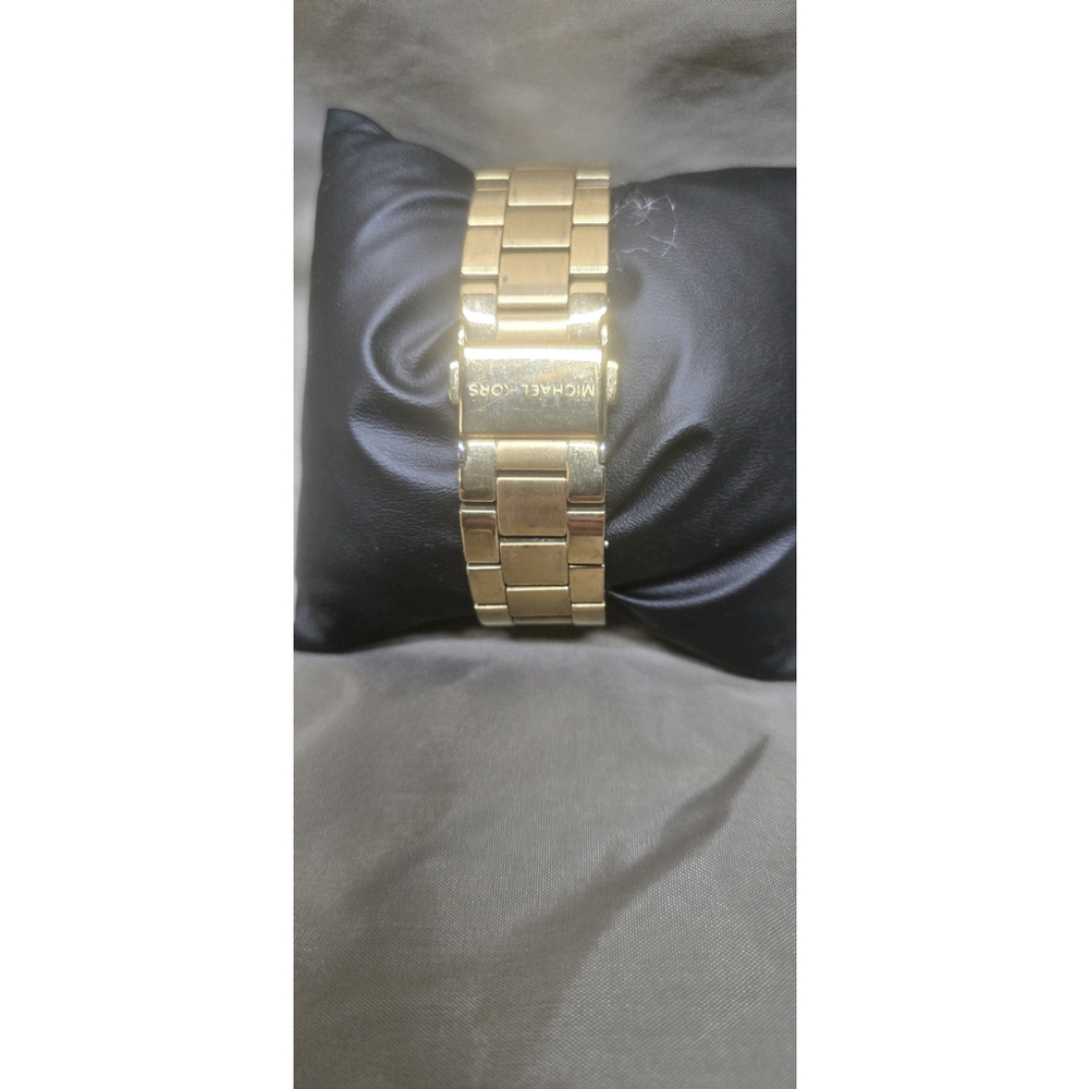 Michael Kors Ritz Chronograph Women's Watch MK6356 Gold Dial - Picture 2 of 4